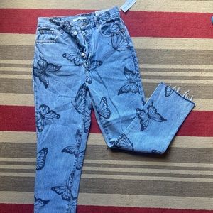 pacsun butterfly jeans